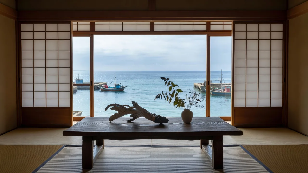海が見える旅館
